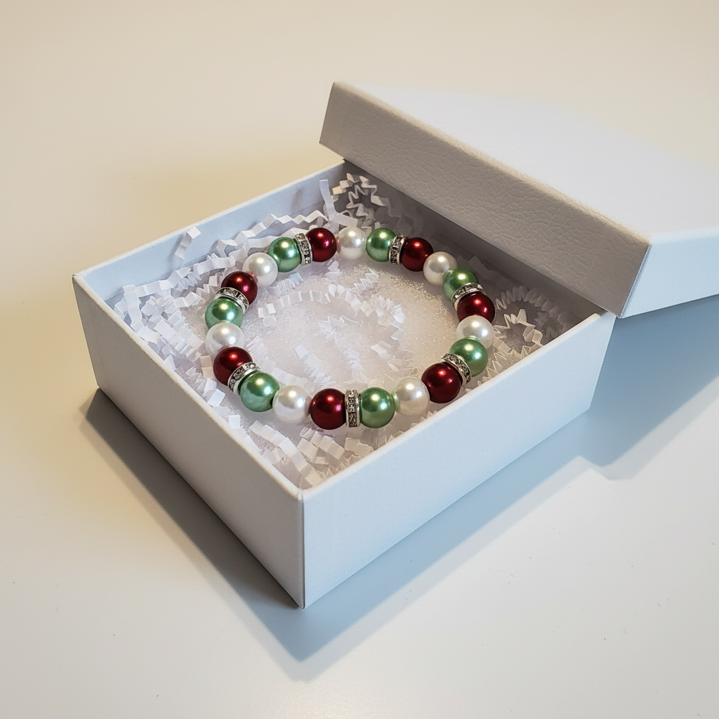 Christmas Bracelet in Jewelry Box