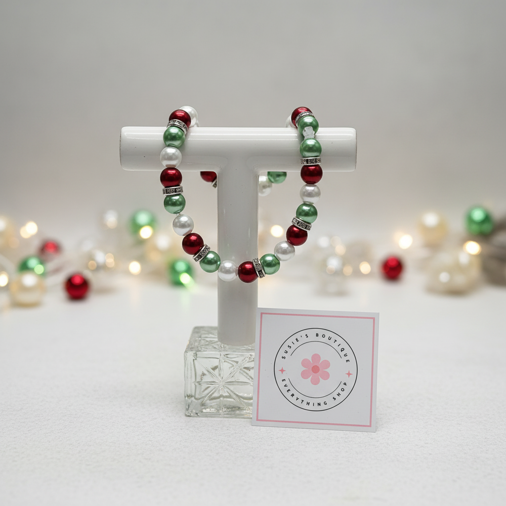 Festive Beaded Bracelet Display